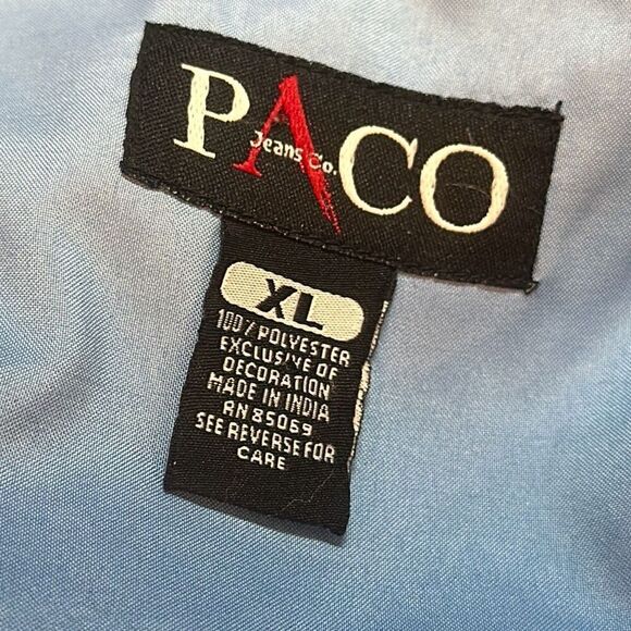 Y2K Paco Jeans Co. Hawaiian Oversized Baggy Button Down Shirt size XL - Picture 6 of 8